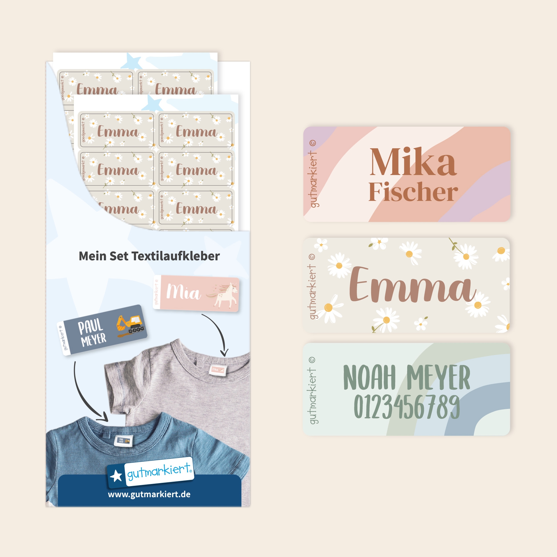 Design Textilaufkleber