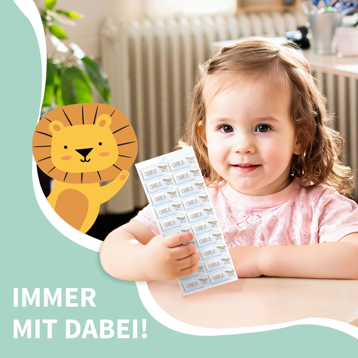 Aquarell Textilaufkleber