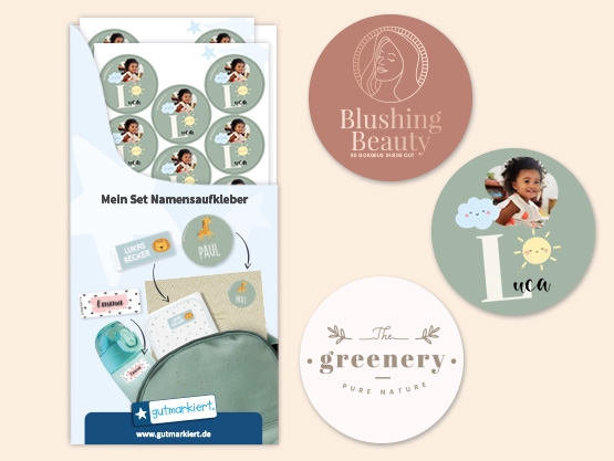 Gestalte deine eigenen runden Aufkleber