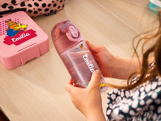 Die Maus Trinkflasche mit Name