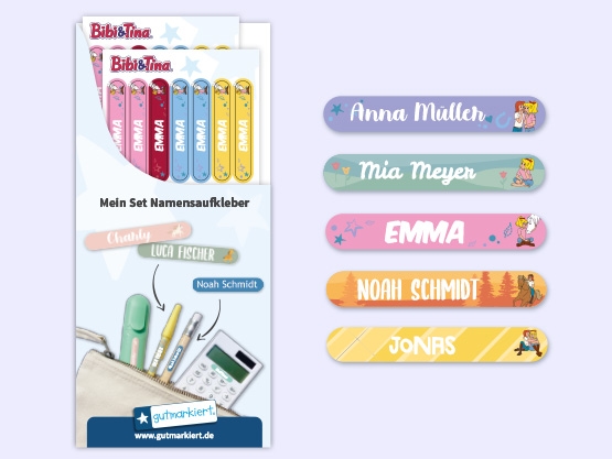 Bibi & Tina Mini Aufkleber