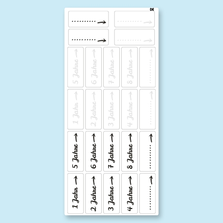 Messlatten Aufkleber