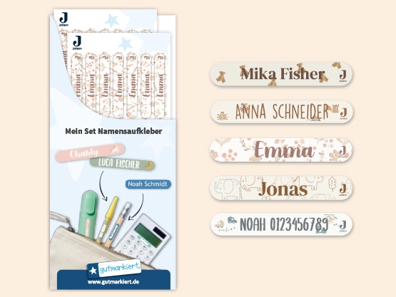 Mini Namensaufkleber - Jollein