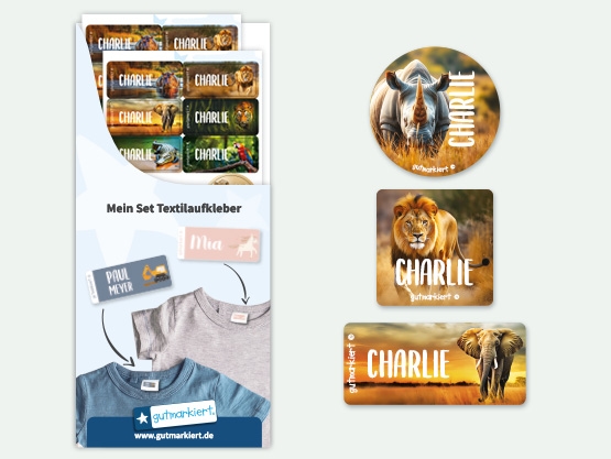 Textilaufkleber Vorteilspaket - Real World