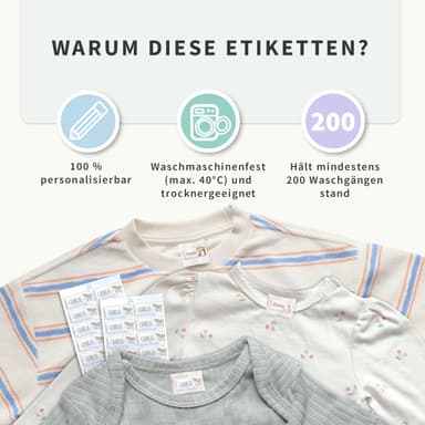 Aquarell Textilaufkleber