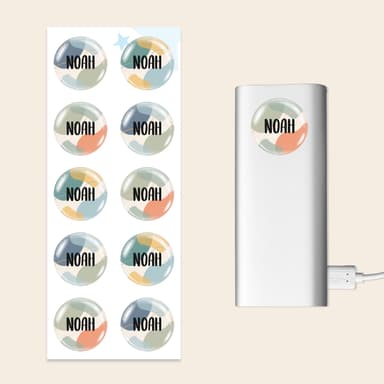 Runde Doming Design Aufkleber