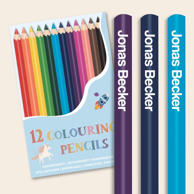 Personalisierte Buntstifte