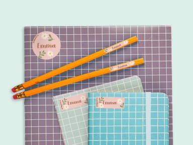 Namens- & Textilaufkleber Kombi-Vorteilspaket - Design