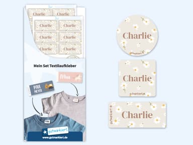 Textilaufkleber Vorteilspaket - Design