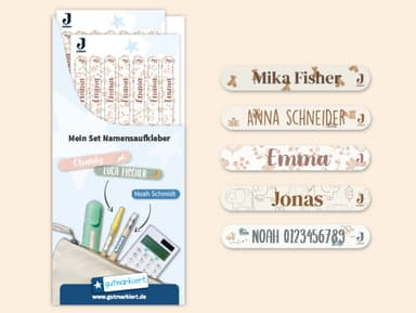 Mini Namensaufkleber - Jollein