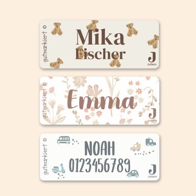 Kleine Namensaufkleber - Jollein