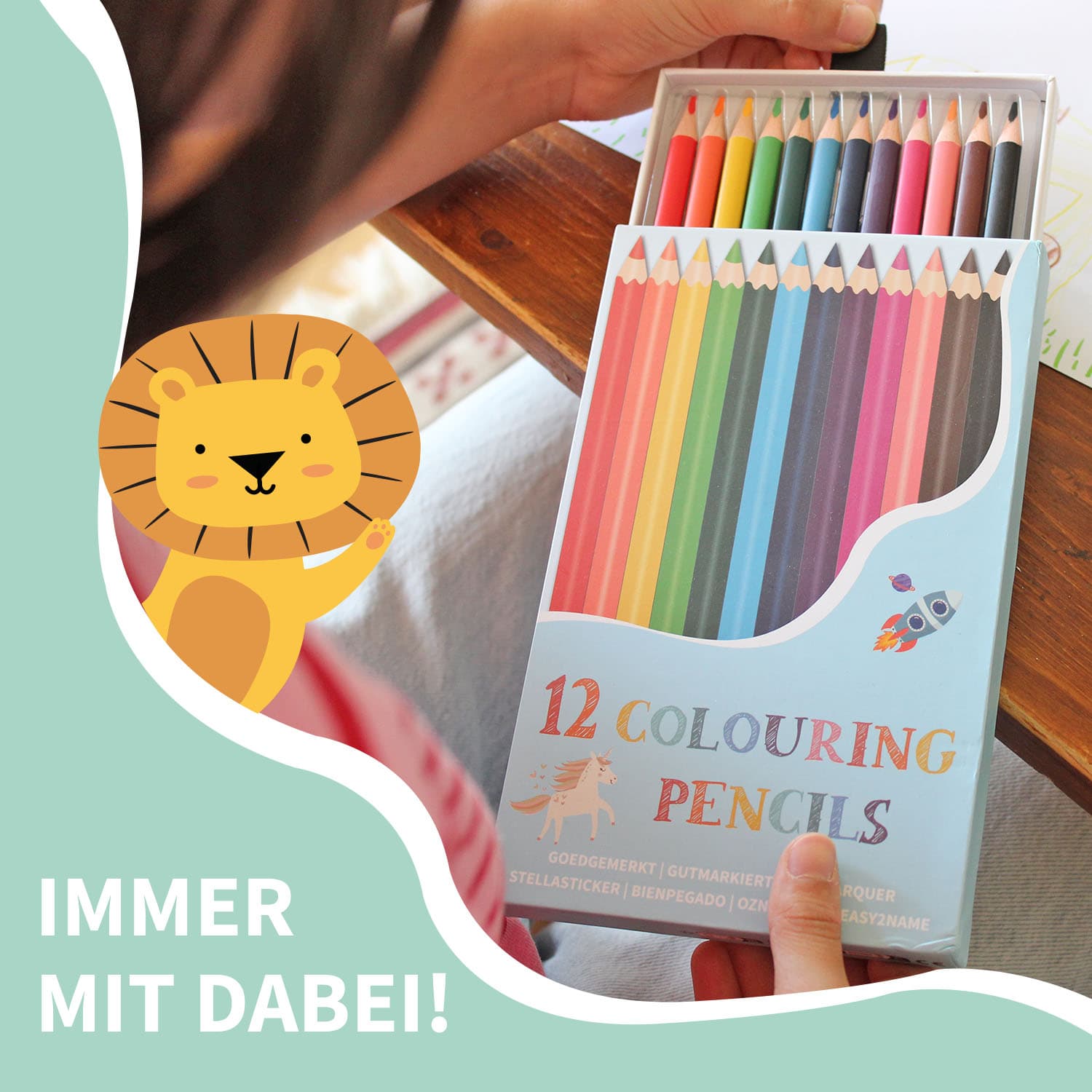 Personalisierte Buntstifte