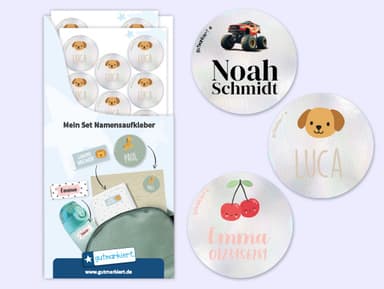 Reflektierende Namensaufkleber - Thema