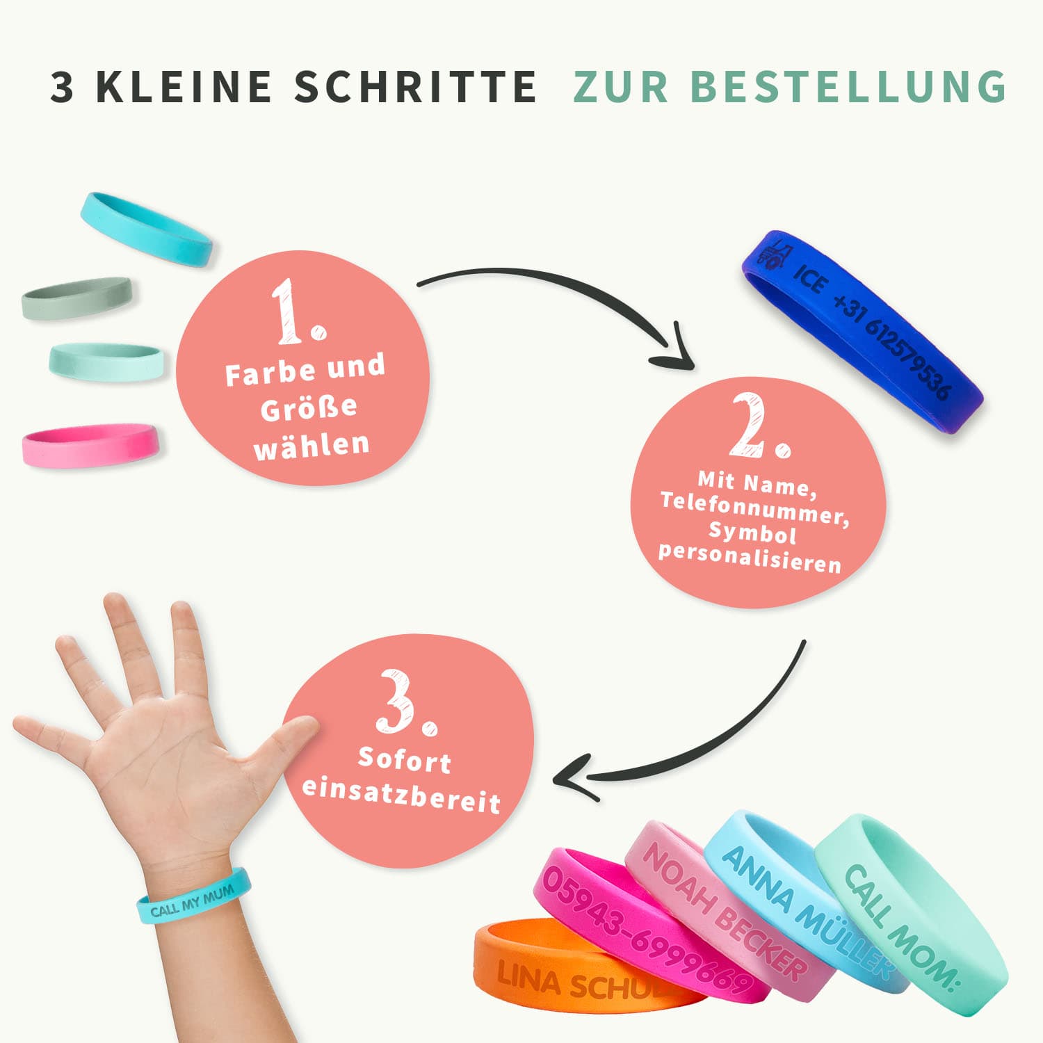 SOS-Armband Kind