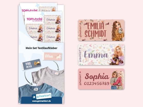 TOPModel Textilaufkleber