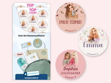 TOPModel Runde Aufkleber