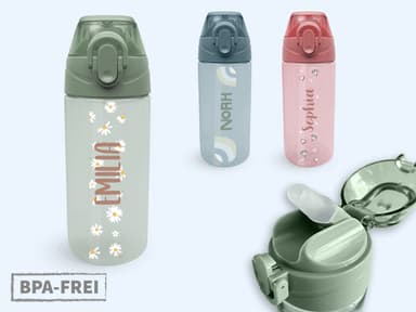 Trinkflasche mit Namen Design