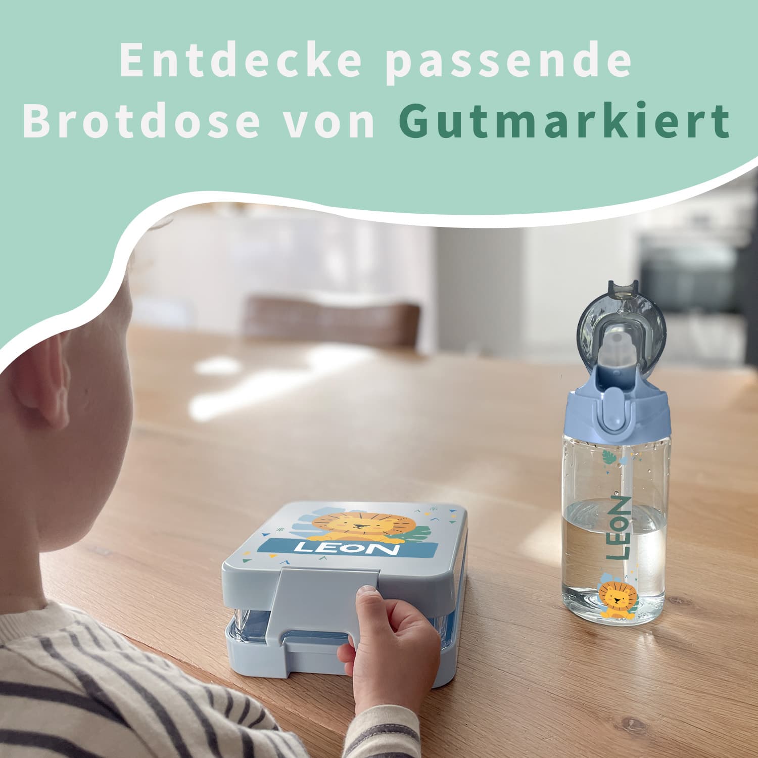 Trinkflasche mit Namen Thema