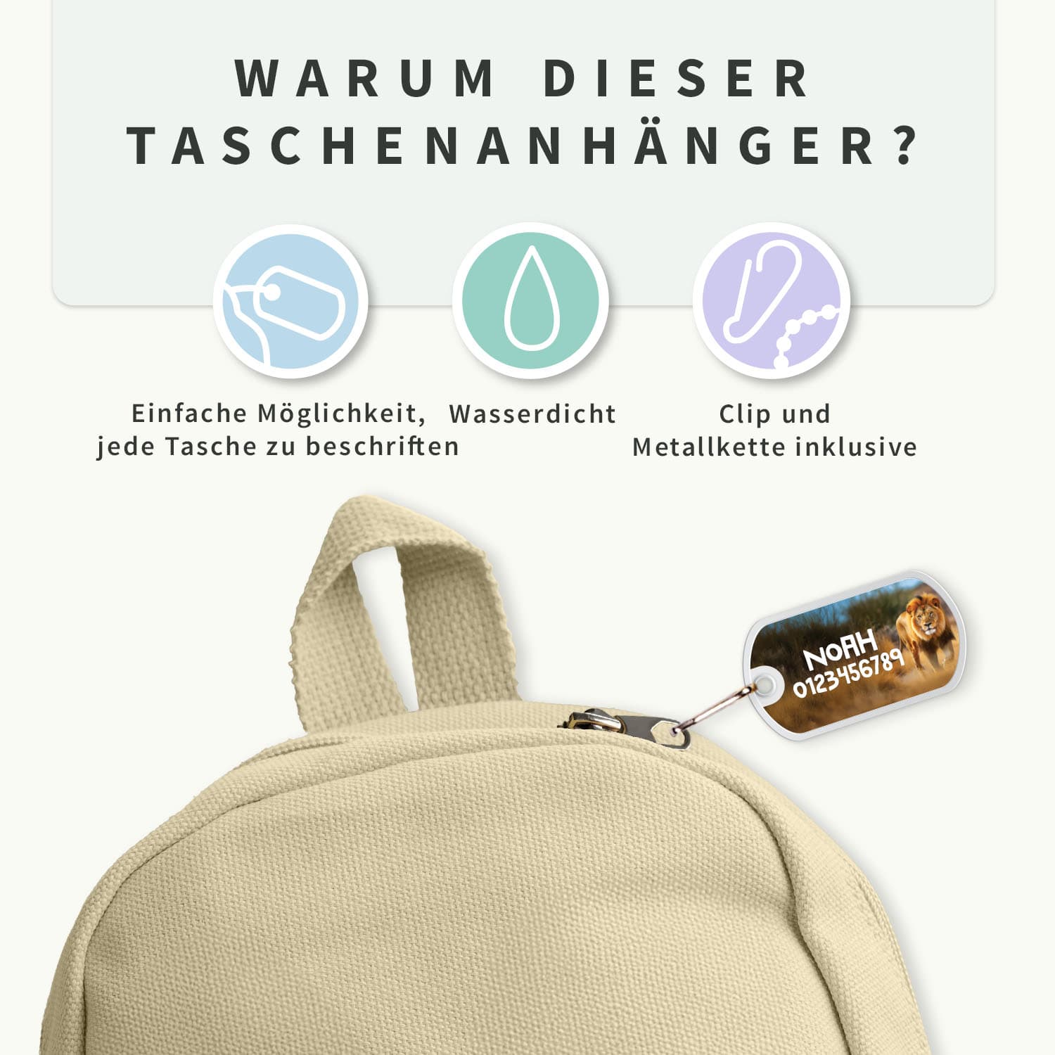 Taschenanhänger - Real World