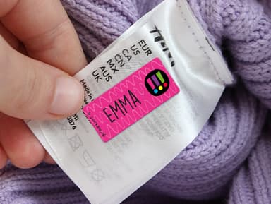 Textilaufkleber – Die drei !!!