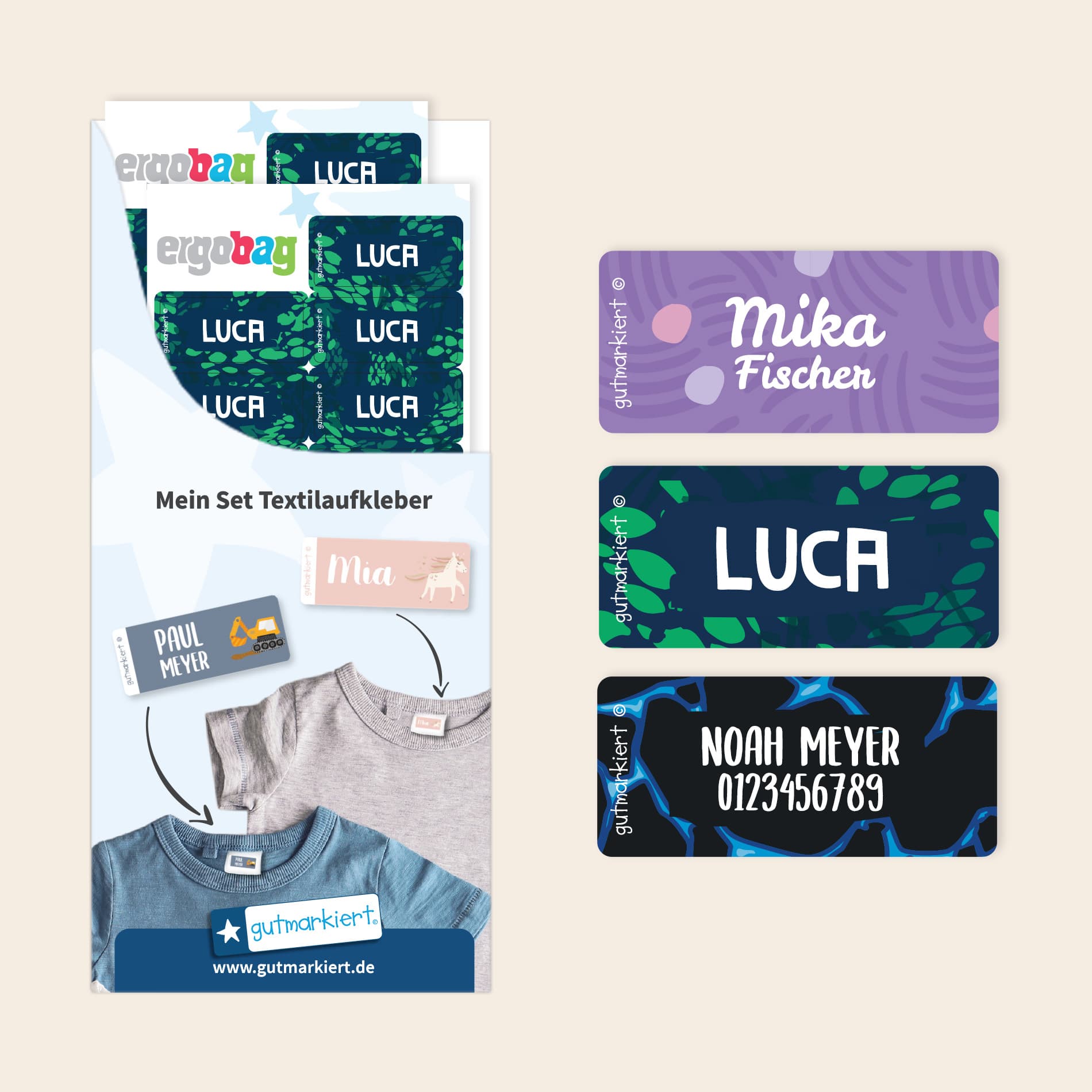 ergobag Textilaufkleber