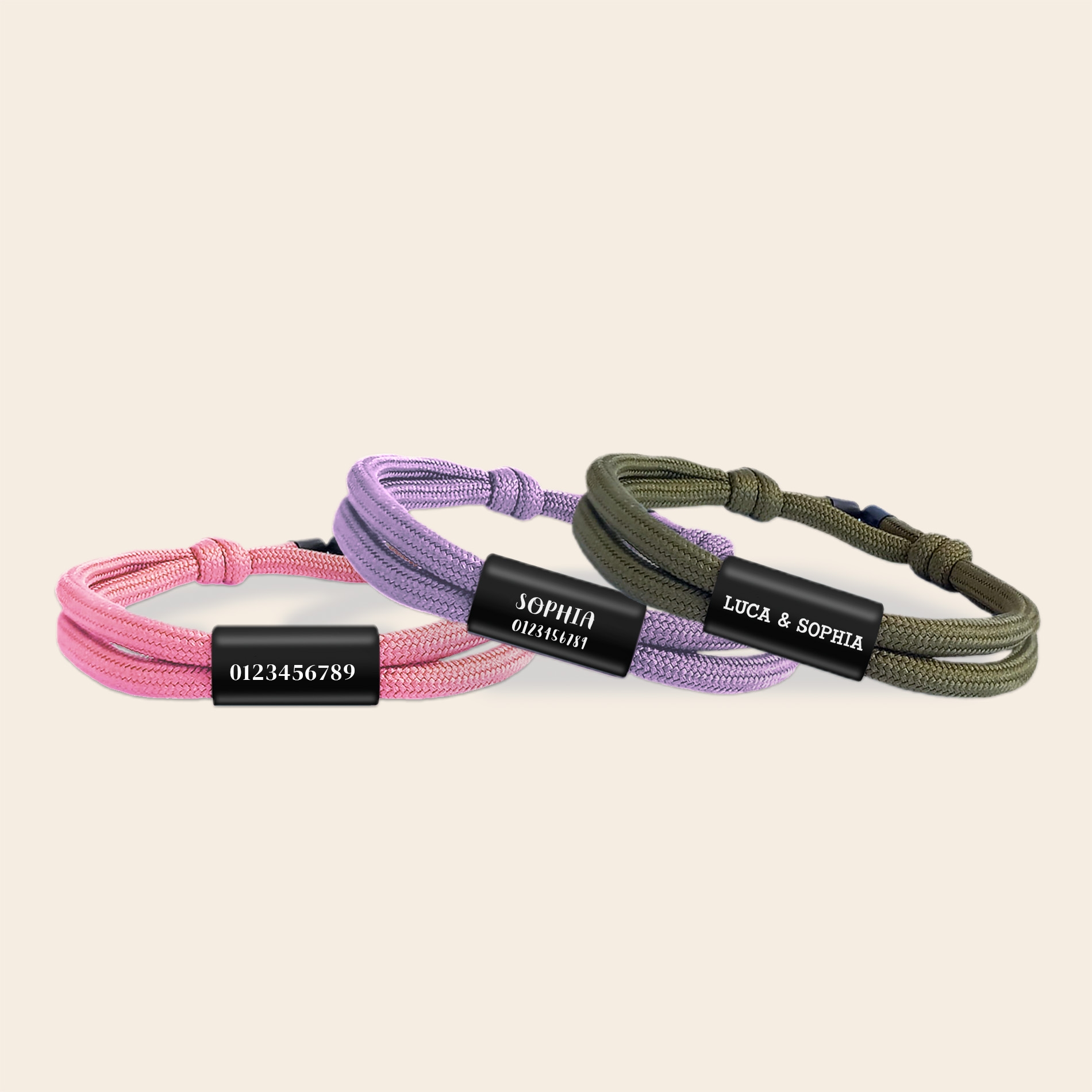 Luxus personalisiertes Namensarmband