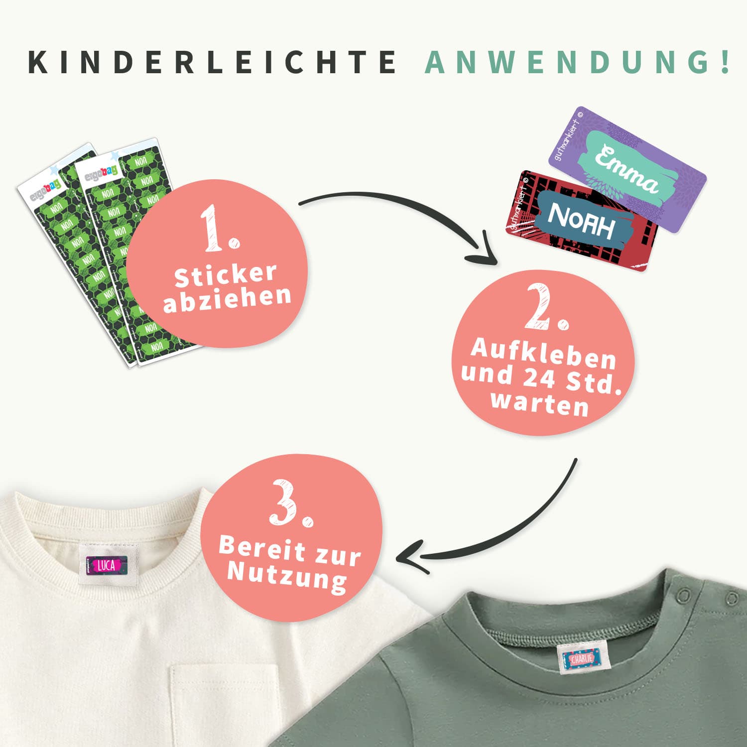 ergobag Textilaufkleber