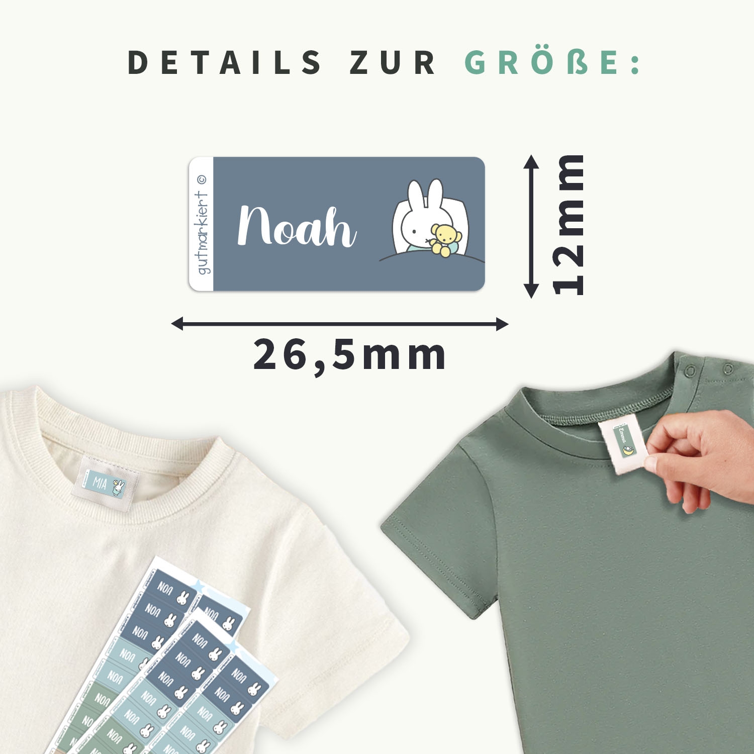 Miffy Textilaufkleber