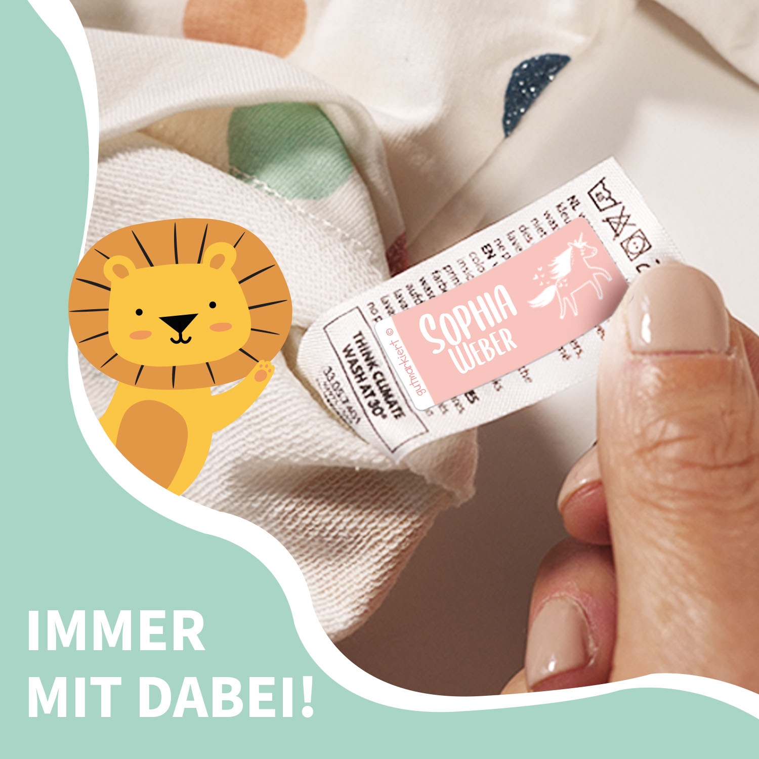 Textilaufkleber - einfarbig