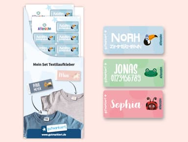 Textilaufkleber Affenzahn