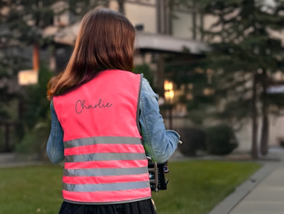 Sicherheitsweste für Kinder mit Namen - Basic