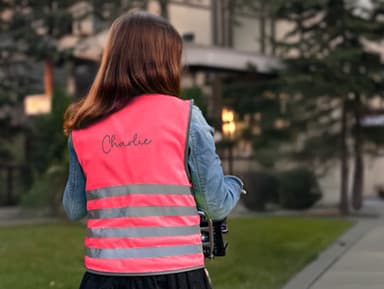 Sicherheitsweste für Kinder mit Namen - Basic