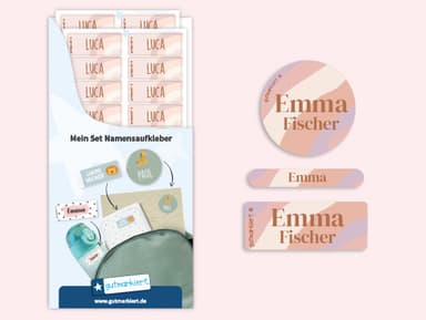 Namensaufkleber Vorteilspaket - Design Tchibo