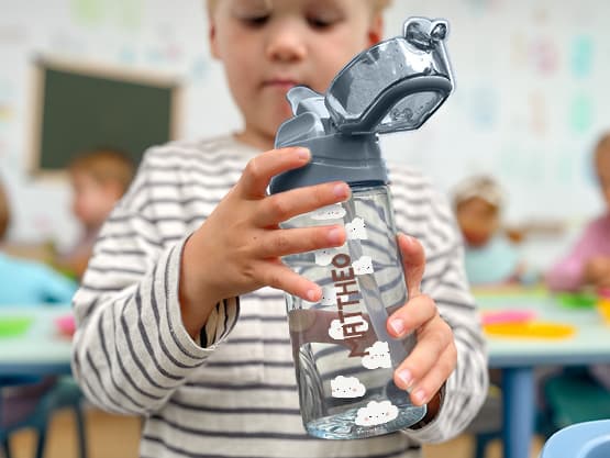 Trinkflasche mit Namen Design