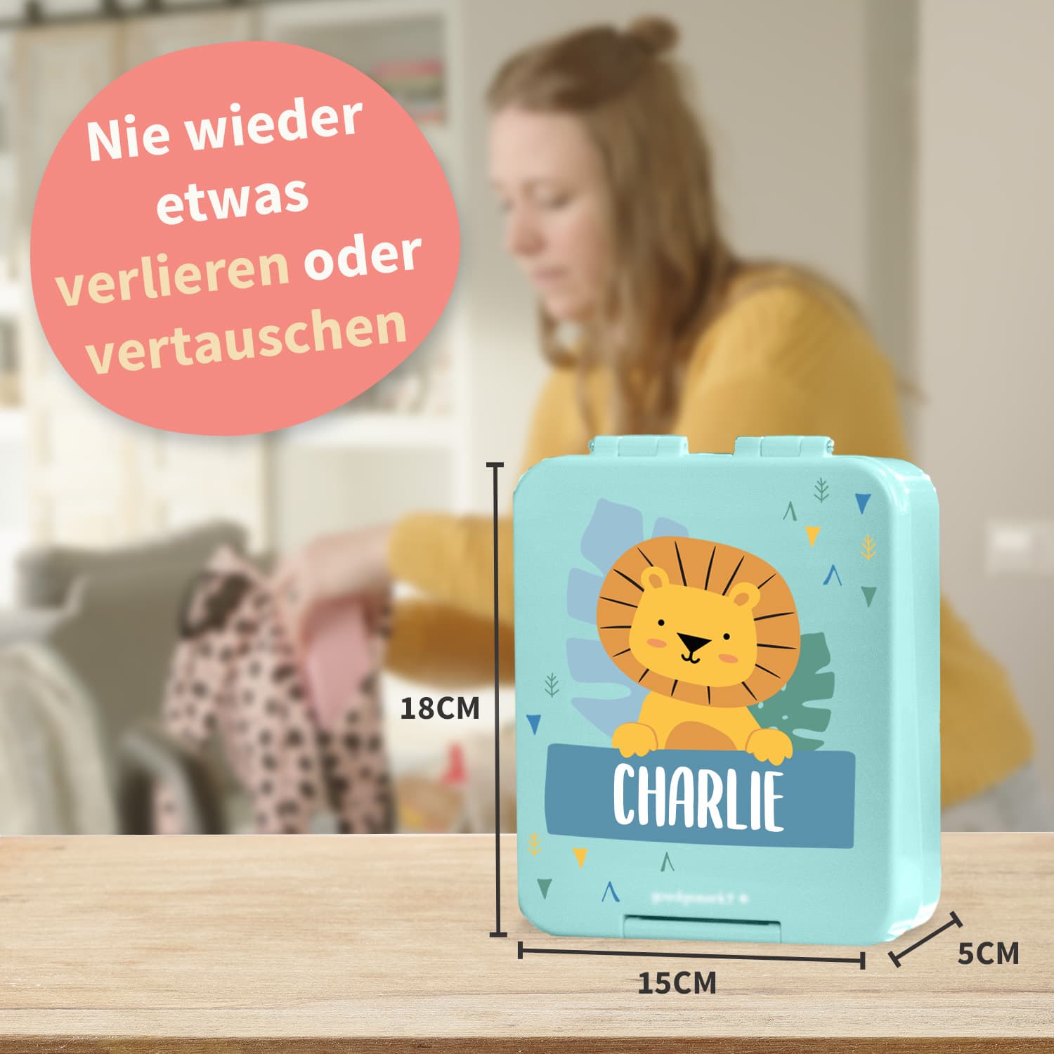 Brotdose mit Name Thema