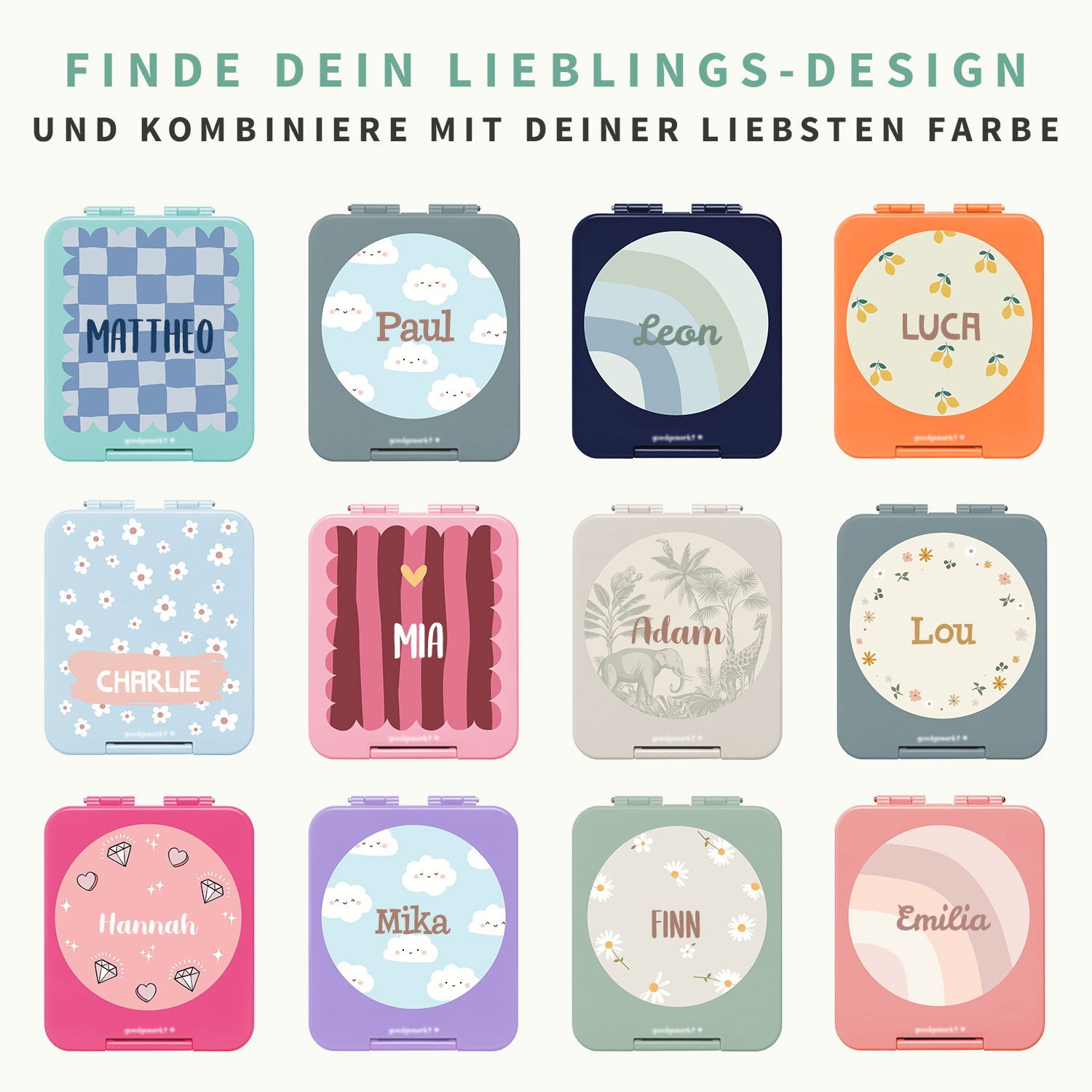 Brotdose mit Name Design