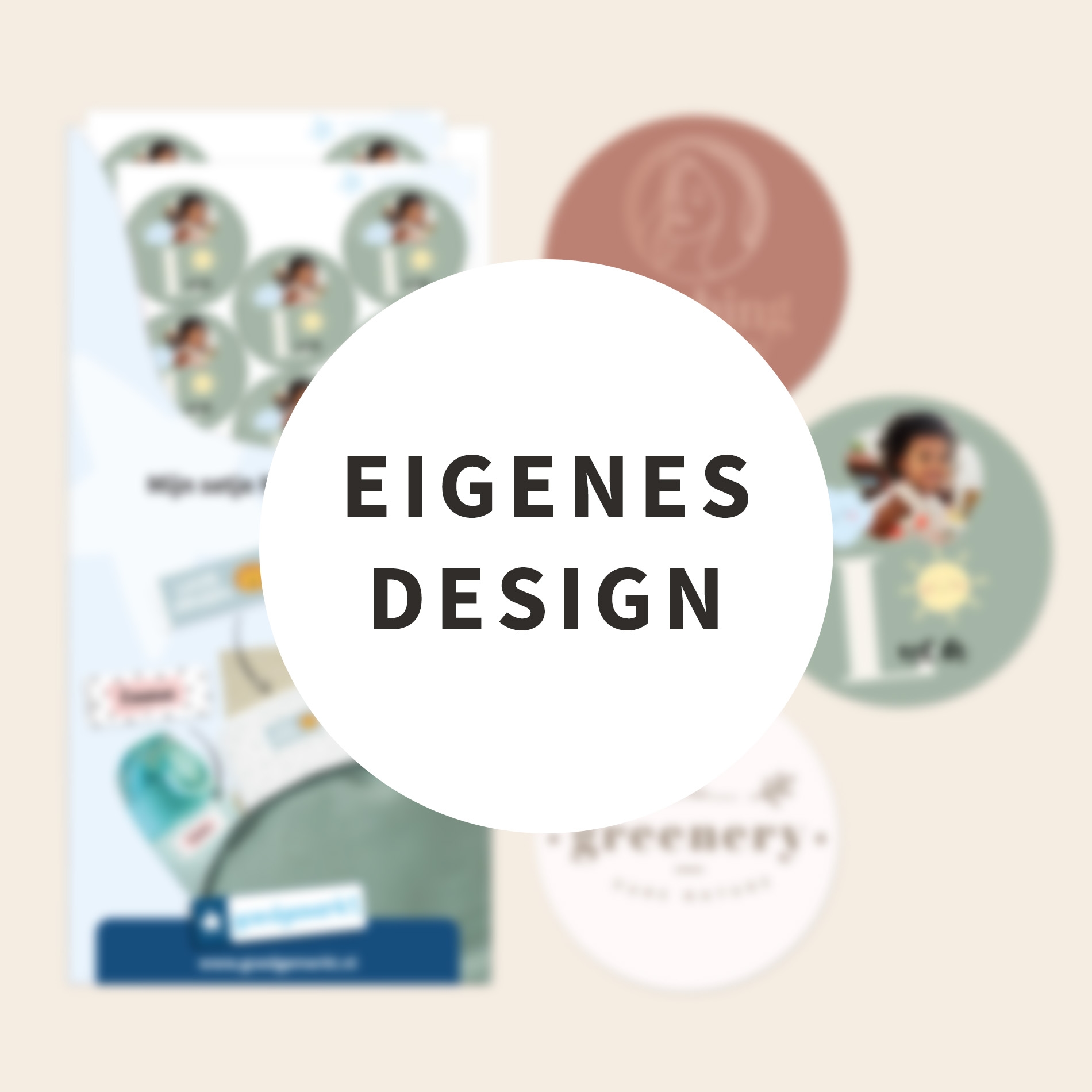 Gestalte deine eigenen runden Aufkleber