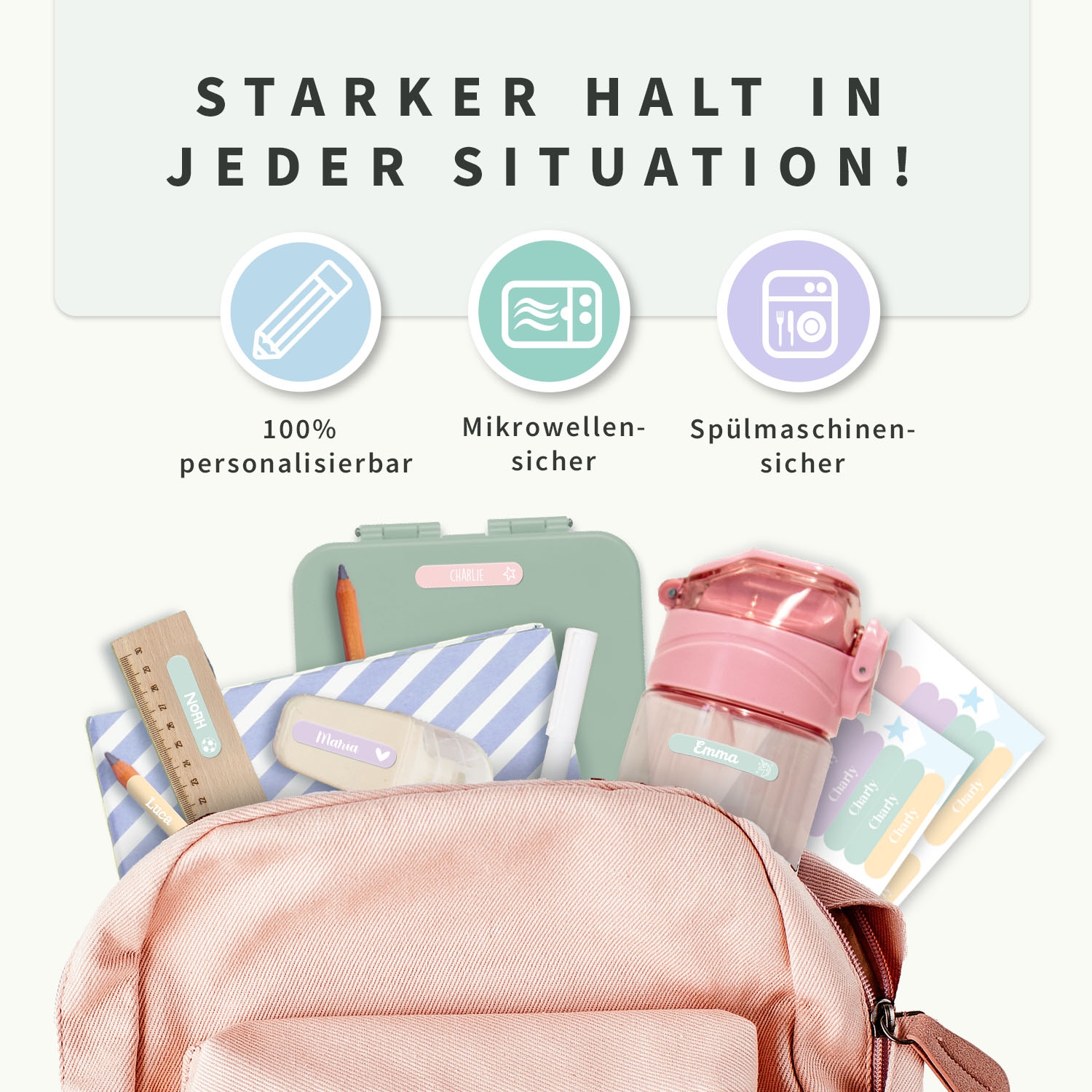 Mini Namensaufkleber