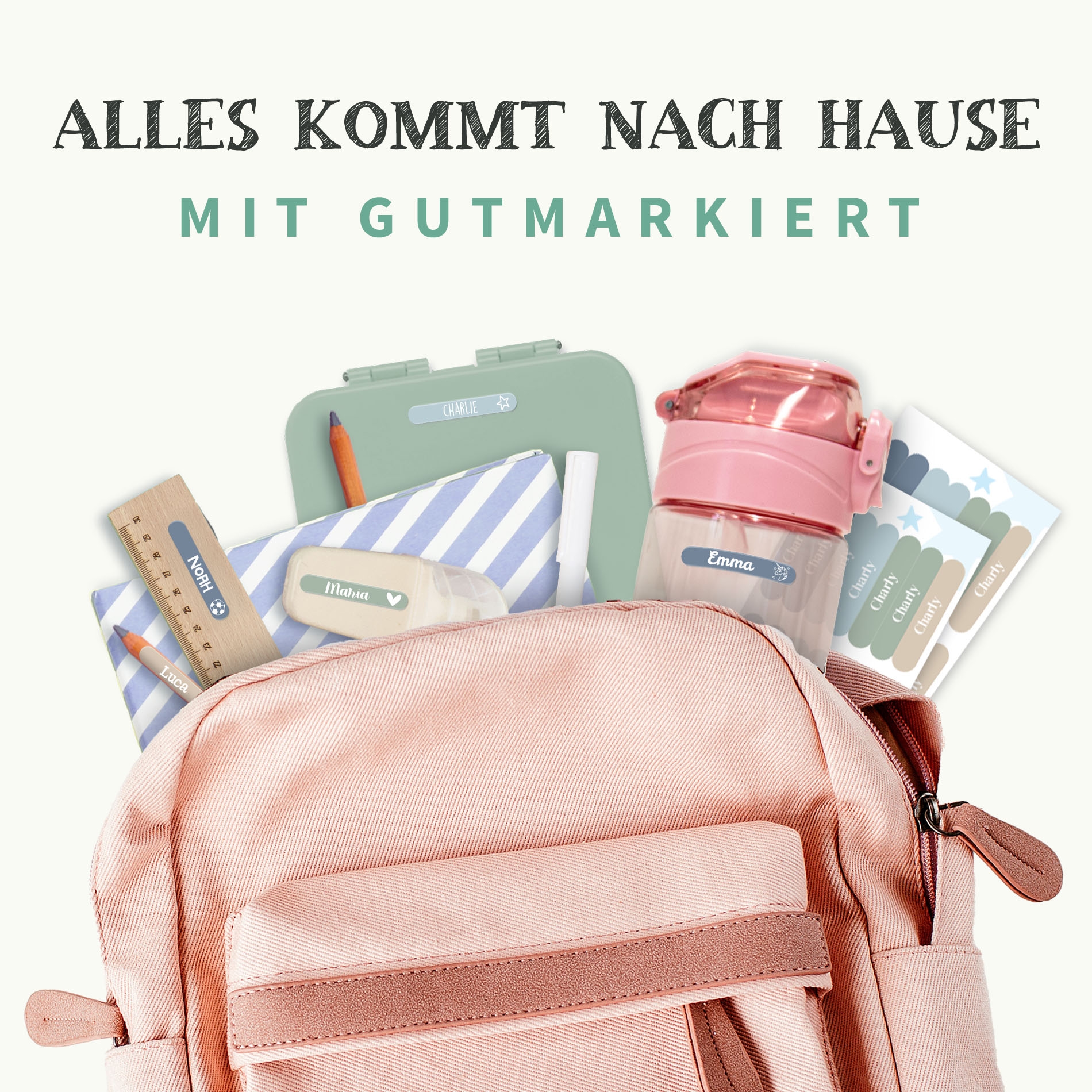 Mini Namensaufkleber