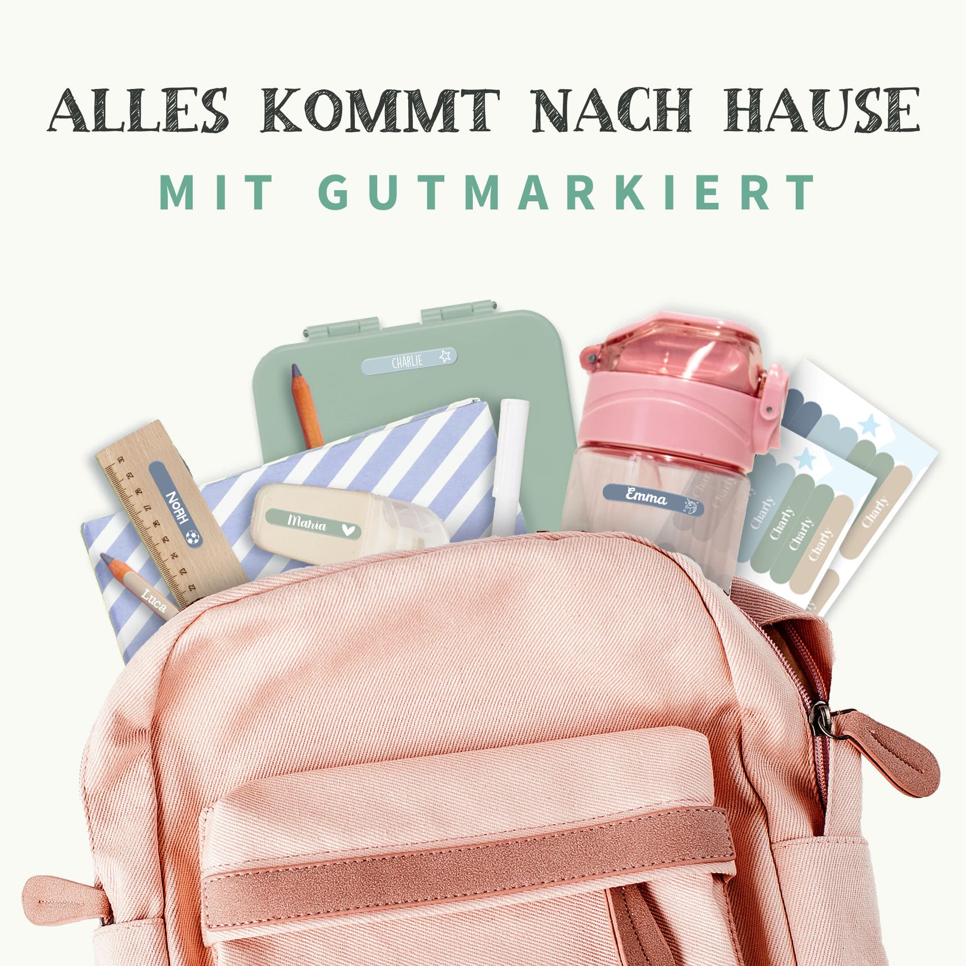 Mini Namensaufkleber