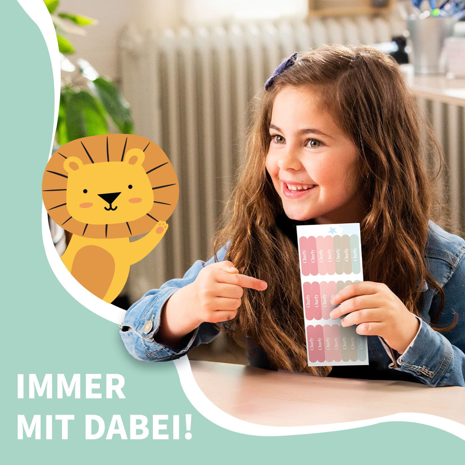 Mini Namensaufkleber