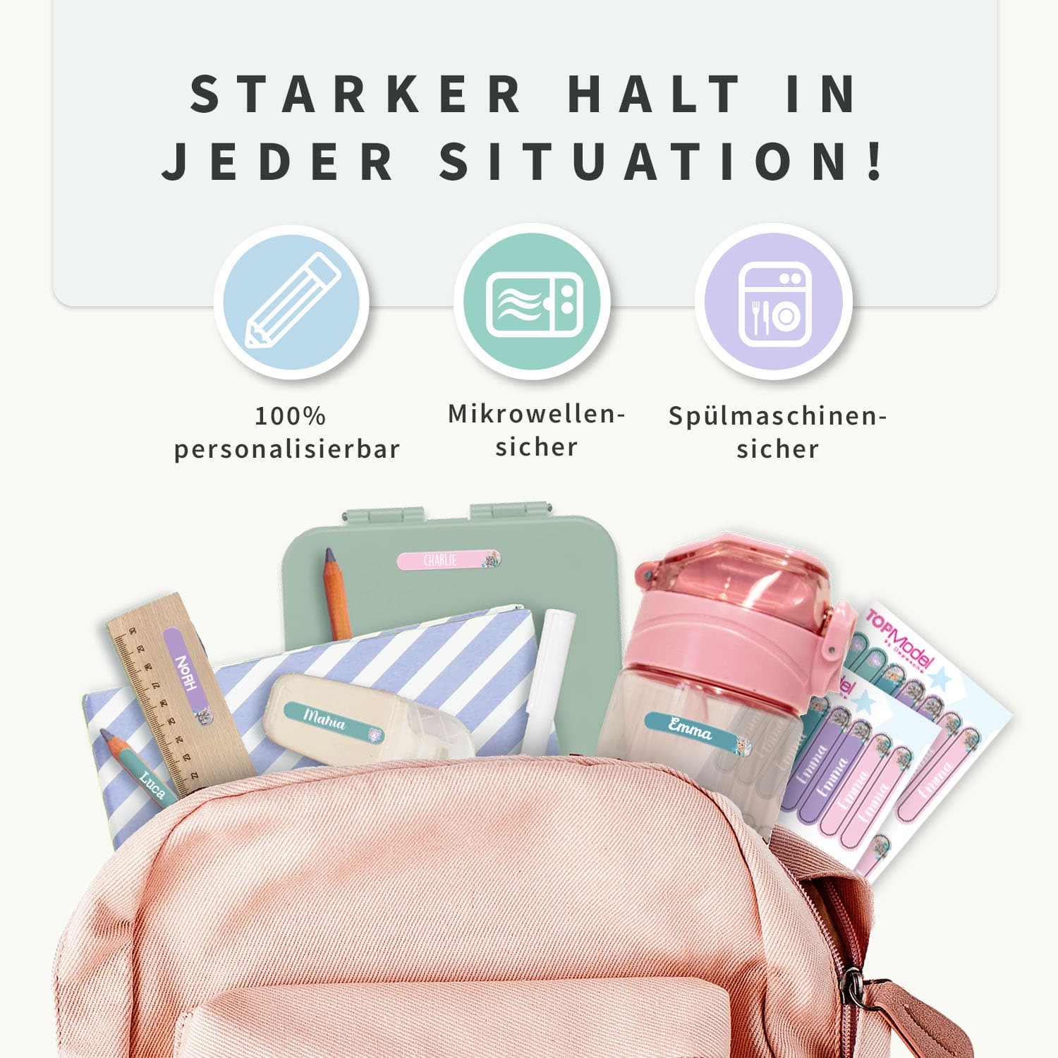 TOPModel Mini Aufkleber
