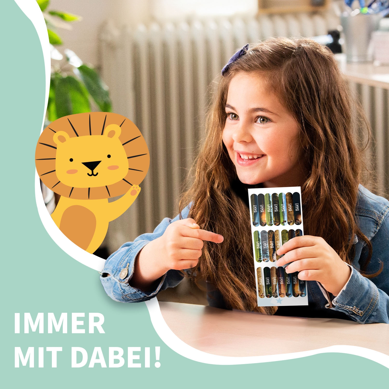 Mini Real World Namensaufkleber