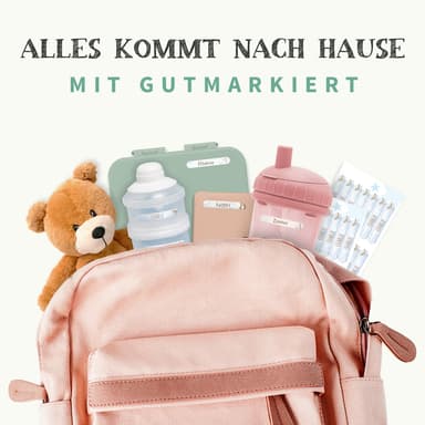 Mini Aquarell Namensaufkleber