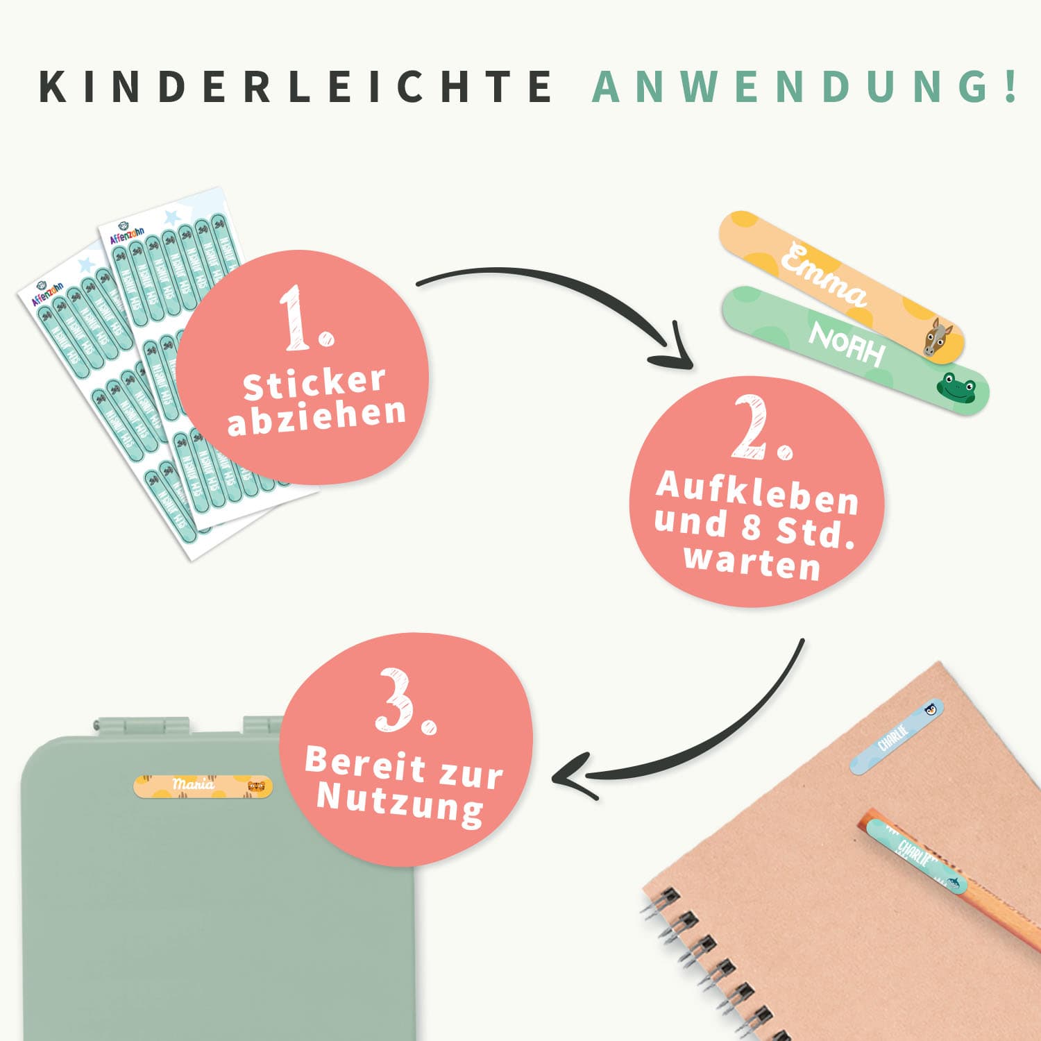 Mini Aufkleber Affenzahn