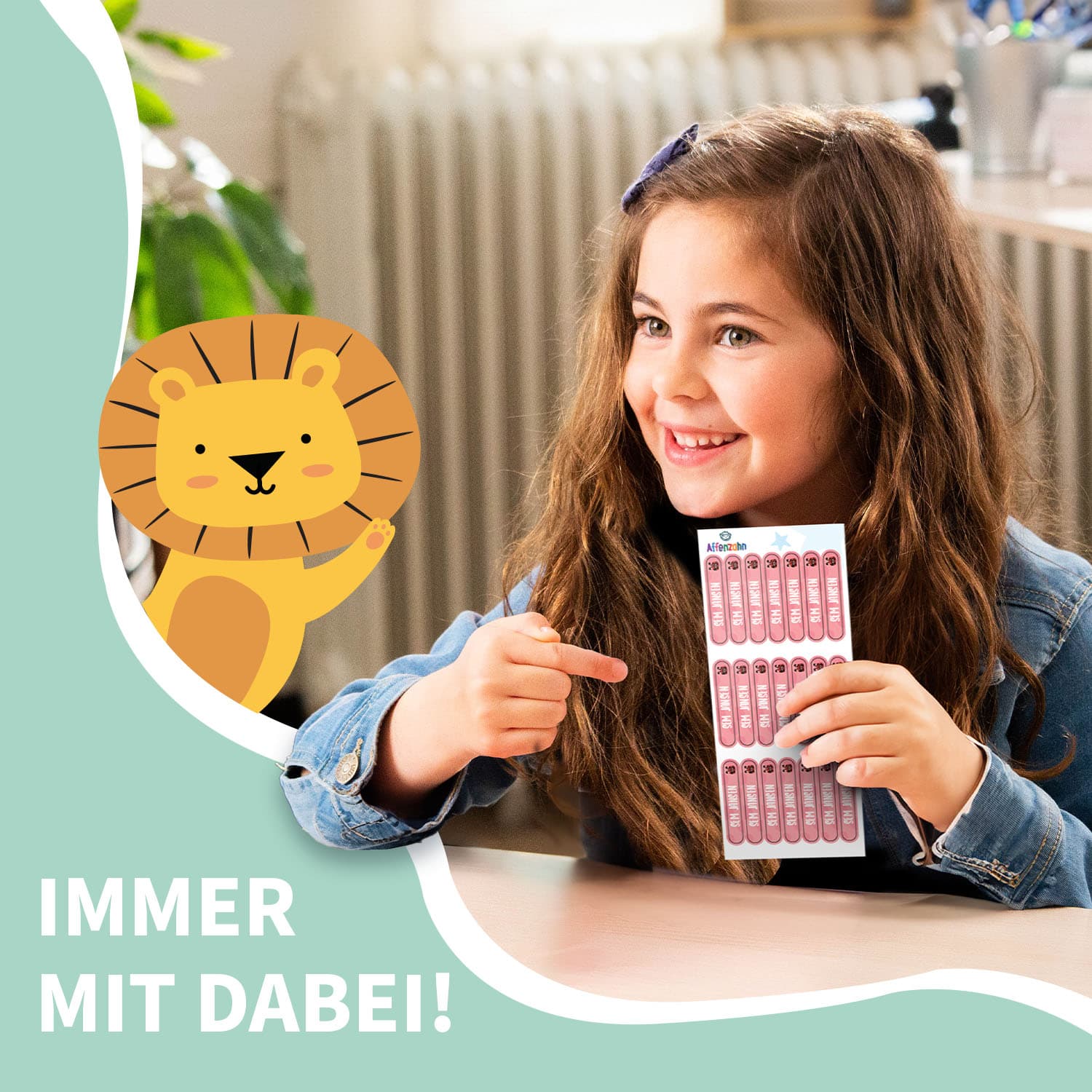 Mini Aufkleber Affenzahn