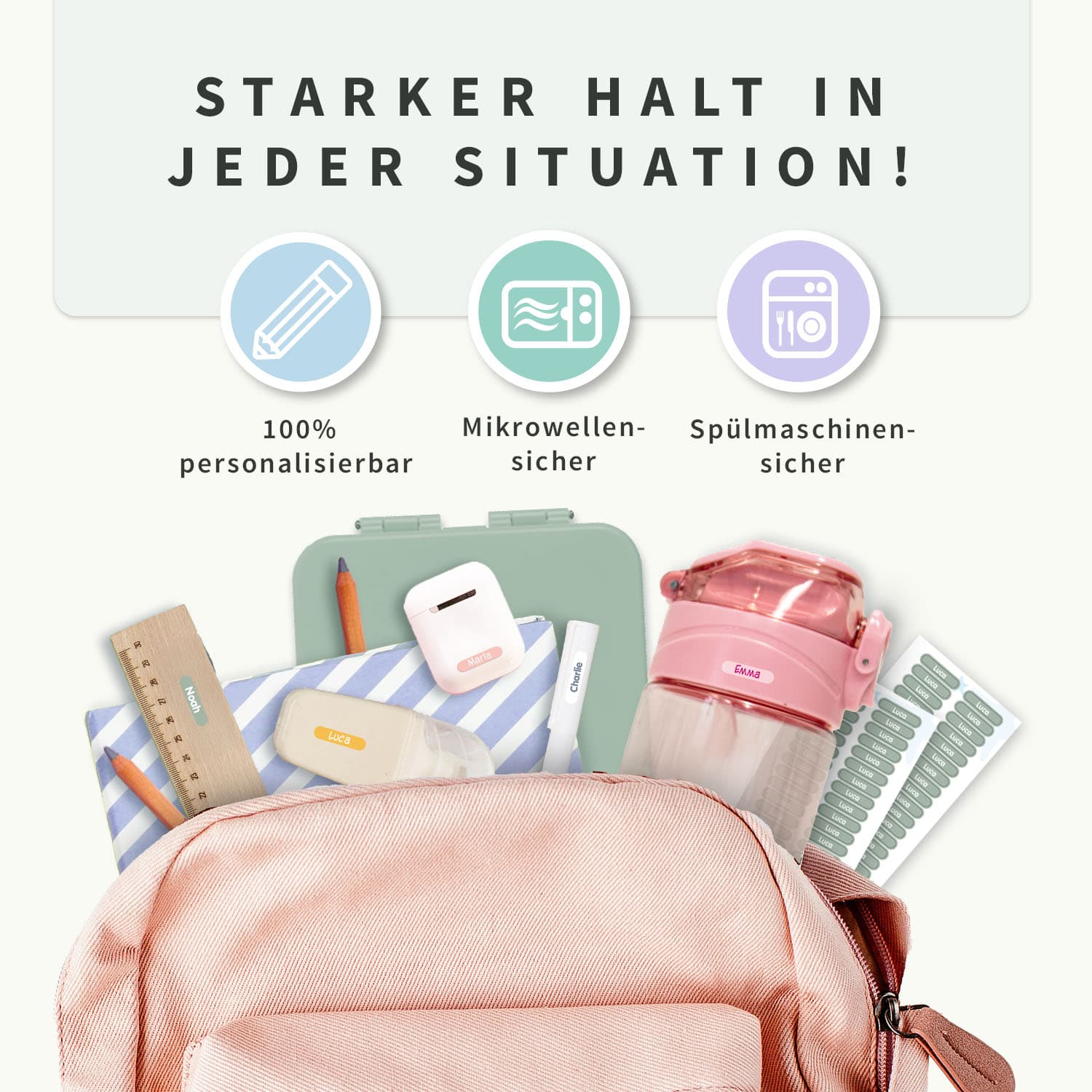 Mini Namensaufkleber XS