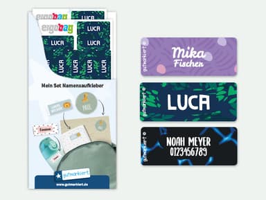 Ergobag Namensaufkleber