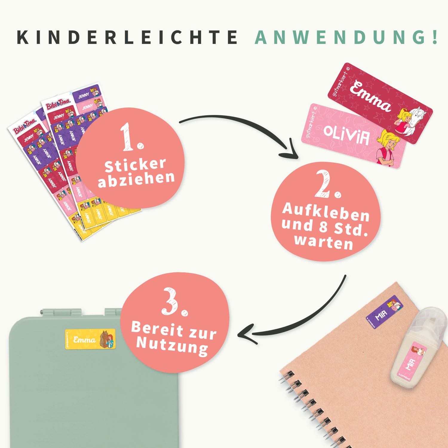 Bibi & Tina Aufkleber