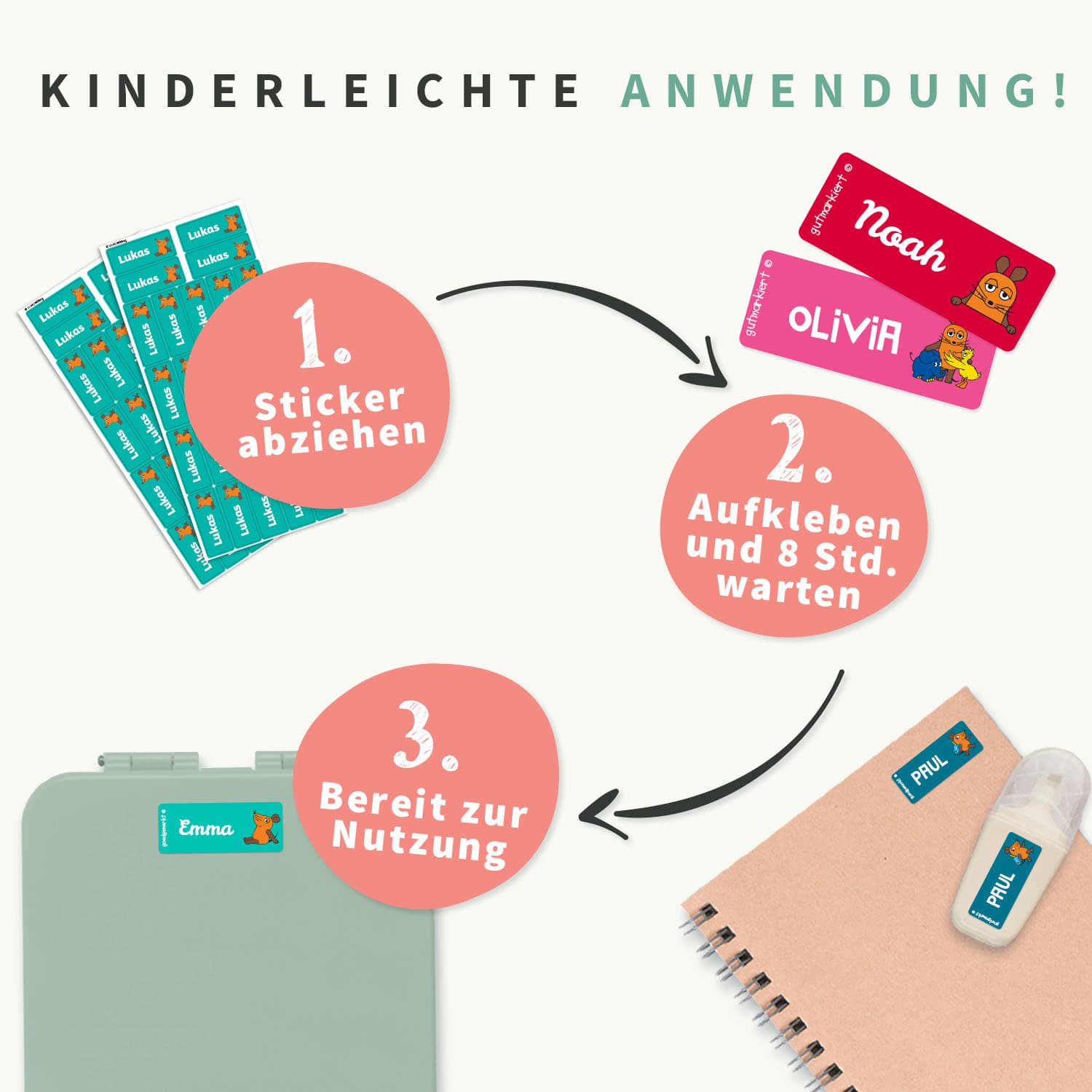 Die Maus Aufkleber